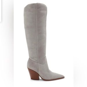 Vince Camuto NEW IN BOX Gray Suede Oyennda Boots